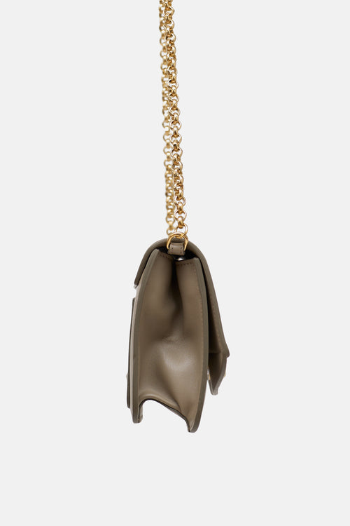 Chloé Leather & Suede C Chain Bag