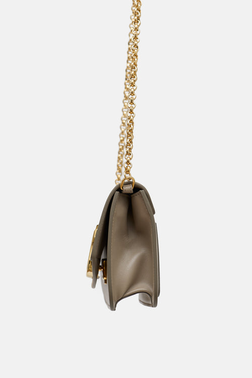 Chloé Leather & Suede C Chain Bag