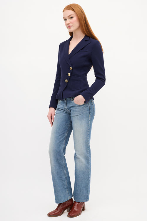 Chloé Light Wash Low Rise Jeans