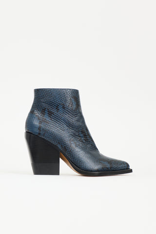 Chloé Embossed Leather Rylee Boot