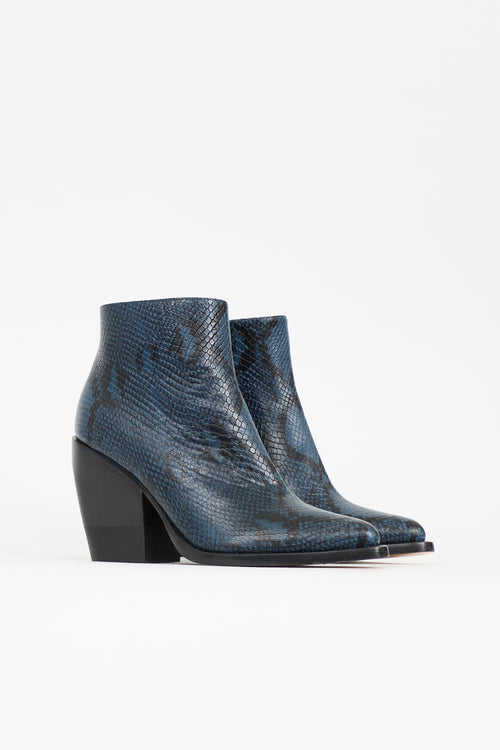 Chloé Embossed Leather Rylee Boot