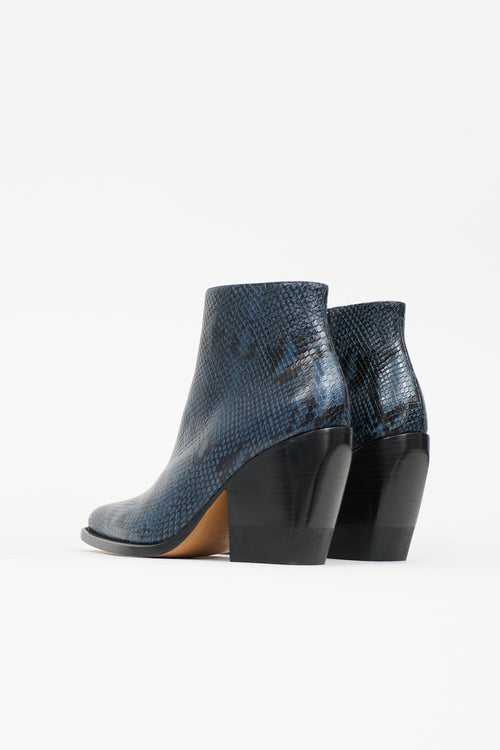 Chloé Embossed Leather Rylee Boot