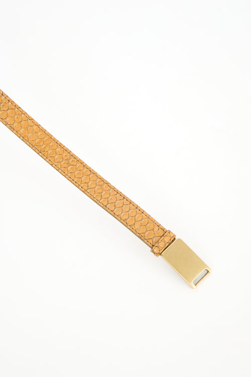 Chloé Textured Thin Belt