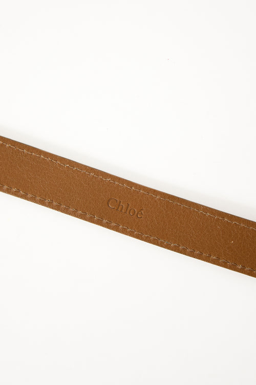 Chloé Textured Thin Belt
