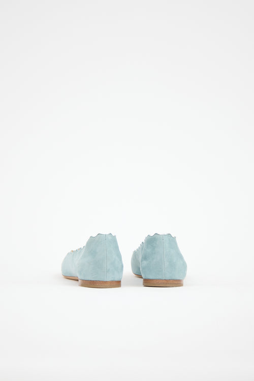 Chloé Suede Lauren Flat