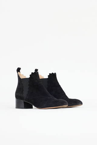 Chloé Suede Lauren Chelsea Boot