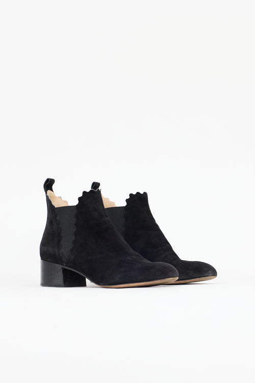 Chloé Suede Lauren Chelsea Boot