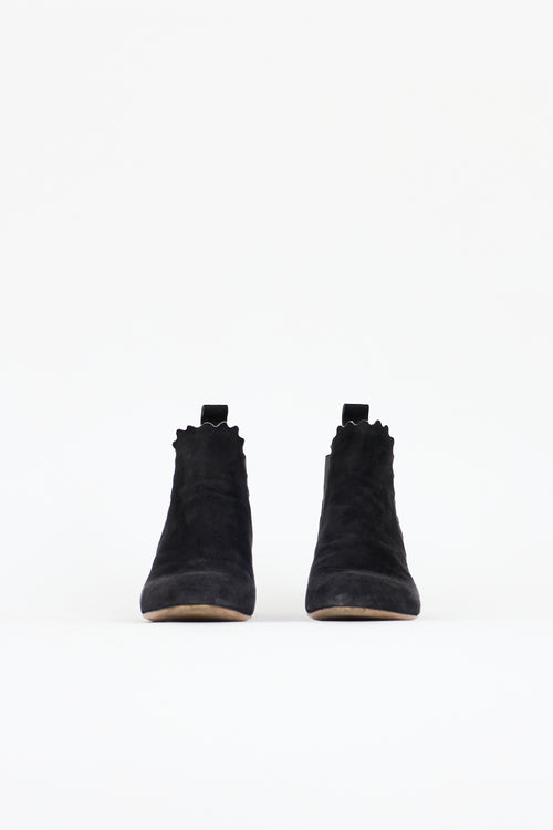 Chloé Suede Lauren Chelsea Boot
