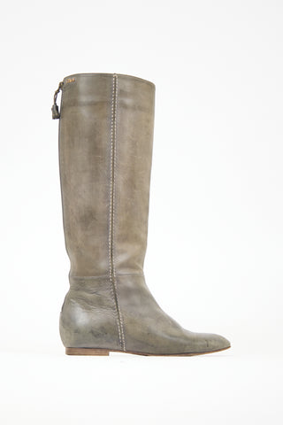 Chloé Leather Flat Boot