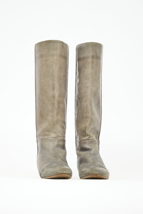 Chloé Leather Flat Boot