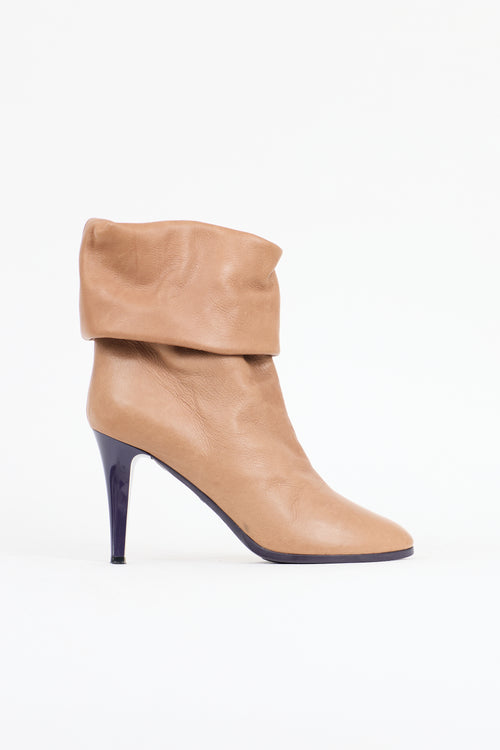 Chloé Leather Slouchy Ankle Boot