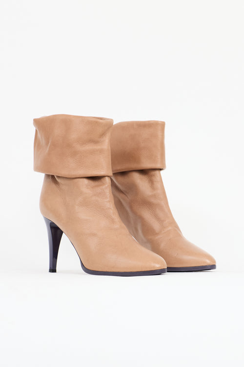 Chloé Leather Slouchy Ankle Boot