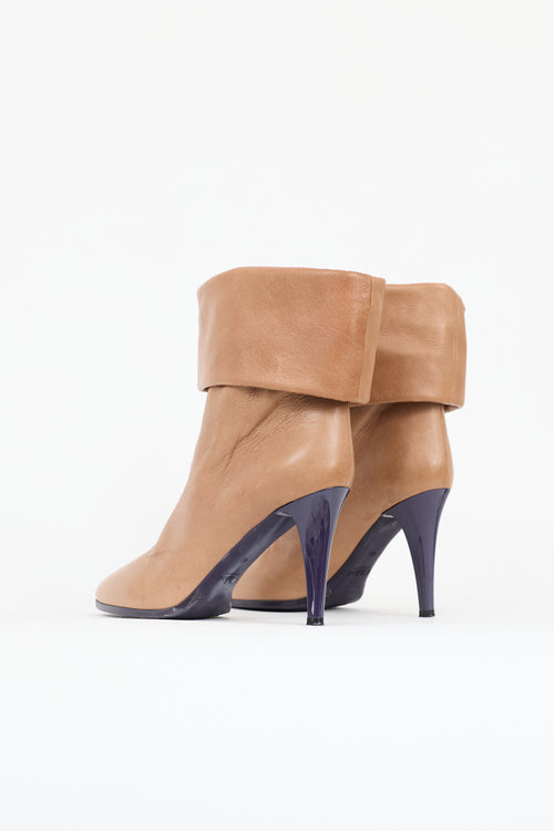 Chloé Leather Slouchy Ankle Boot
