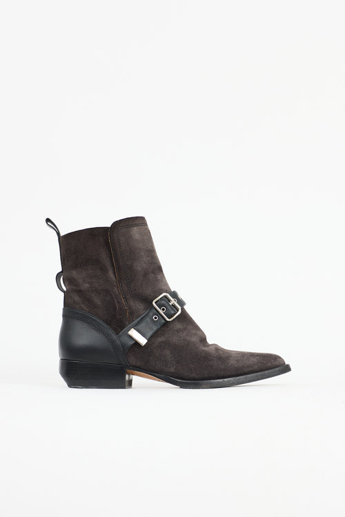 Chloé Suede Rylee Buckled Boot