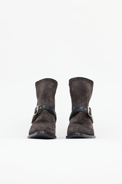Chloé Suede Rylee Buckled Boot