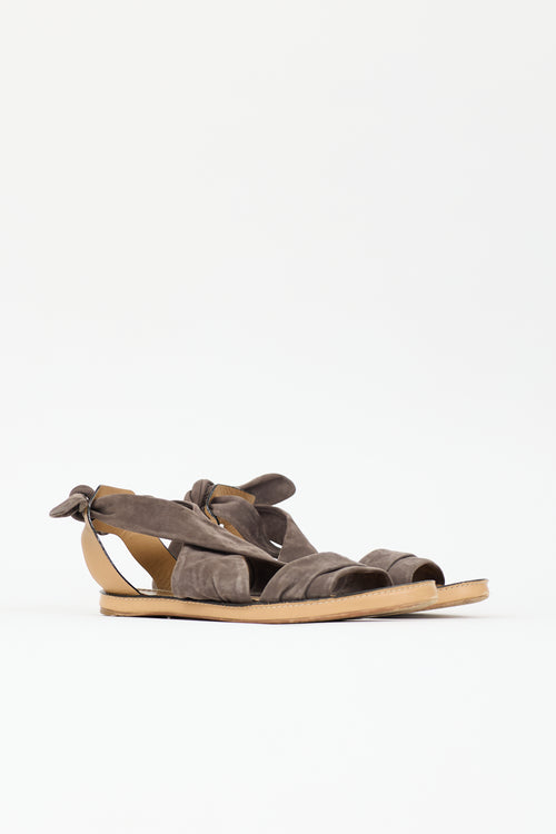 Chloé Leather & Suede Sandal