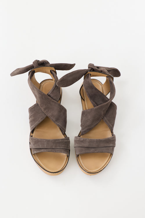 Chloé Leather & Suede Sandal