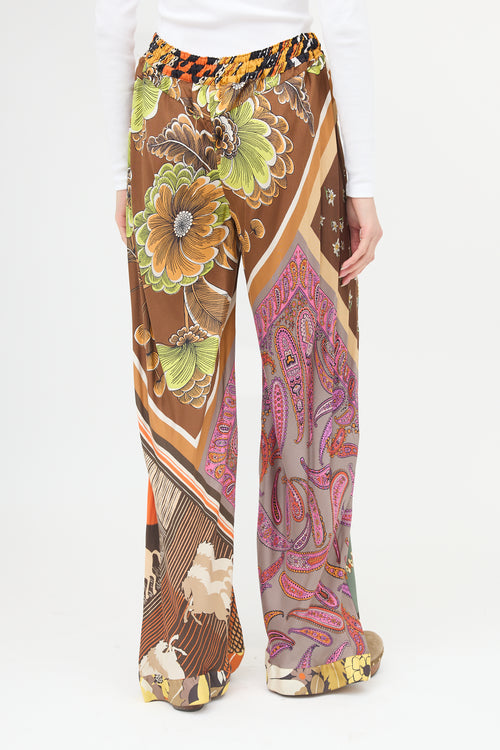 Chloé Silk Multi Print Pant