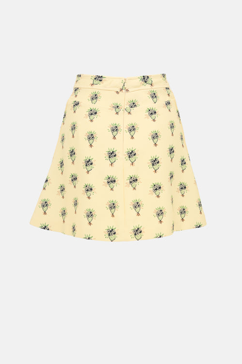 Chloé Floral Bouquet Mini Skirt