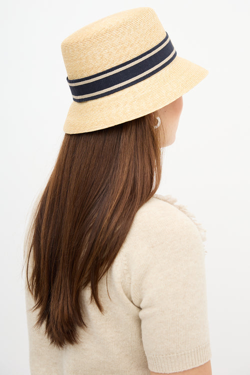 Dior Straw D-Bobby Small Brim Hat