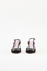 Christian Lacroix Velvet Beaded Slingback Pump