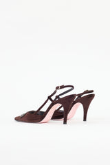 Christian Lacroix Velvet Beaded Slingback Pump