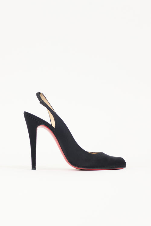 Christian Louboutin Satin Slingback Heel