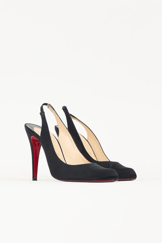 Christian Louboutin Satin Slingback Heel