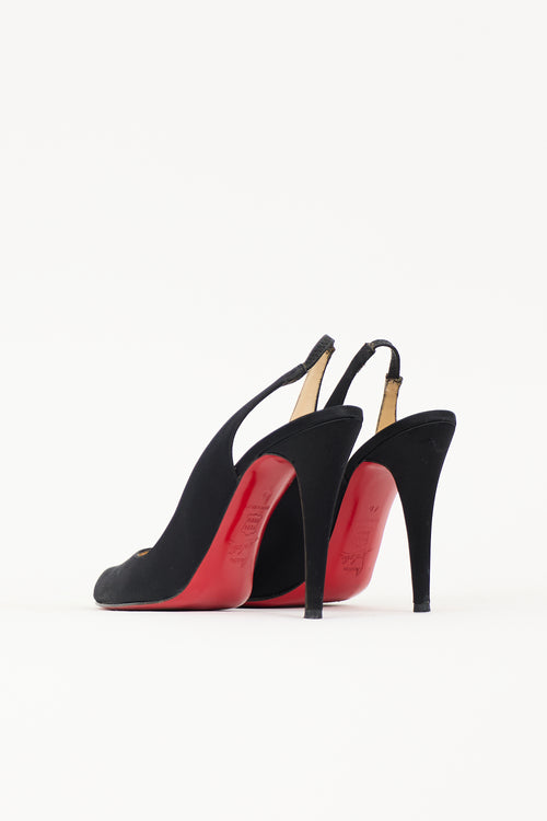Christian Louboutin Satin Slingback Heel