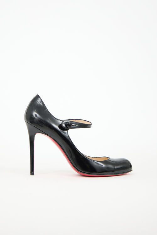 Christian Louboutin Patent Sock 70 Mary Jane Pump
