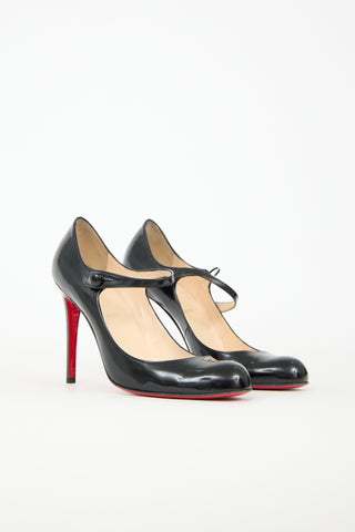 Christian Louboutin Patent Sock 70 Mary Jane Pump