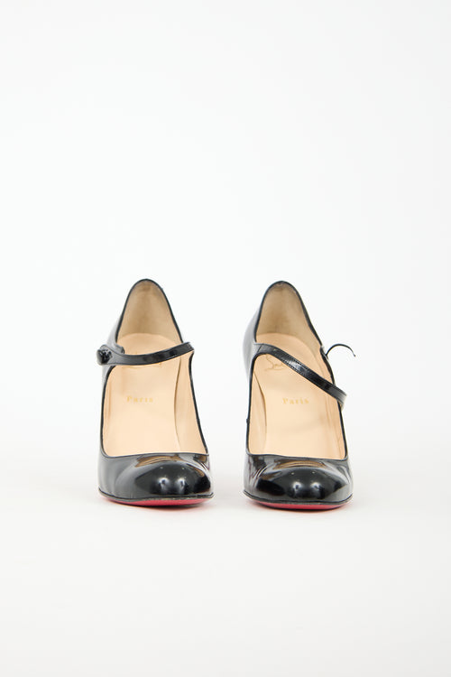 Christian Louboutin Patent Sock 70 Mary Jane Pump