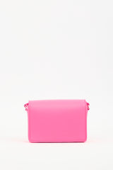 Christian Louboutin Neon Pink Leather Carasky Bag