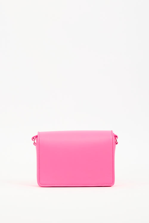 Christian Louboutin Neon Pink Leather Carasky Bag