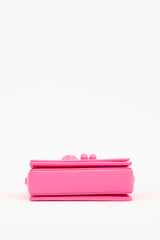 Christian Louboutin Neon Pink Leather Carasky Bag