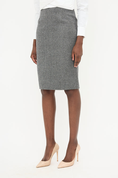 Dior Wool Pencil Skirt