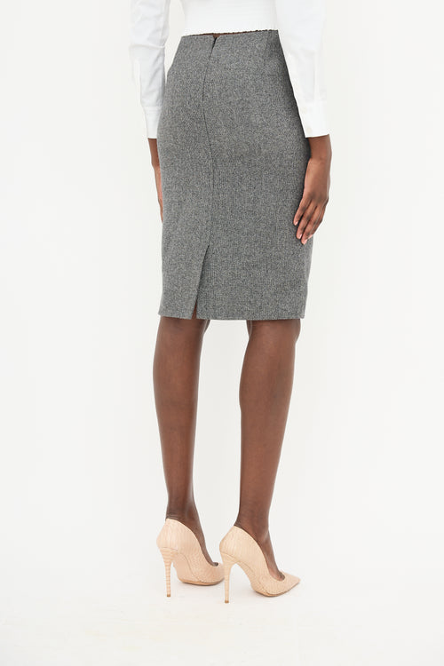 Dior Wool Pencil Skirt
