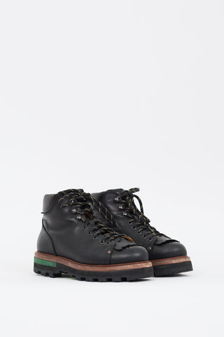 Climb Black Leather Lace Up Boot