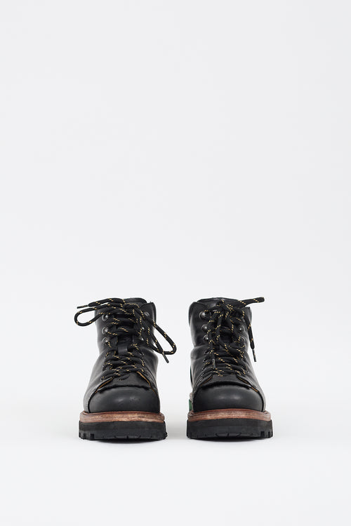 Climb Black Leather Lace Up Boot