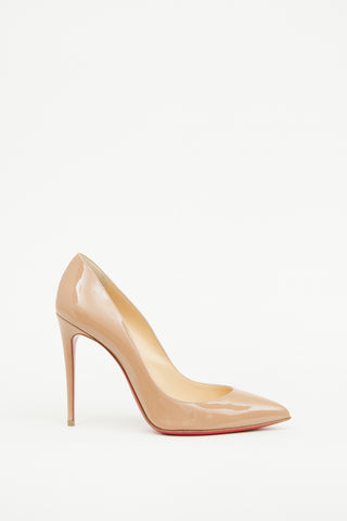 Christian Louboutin Beige Patent Kate Pump