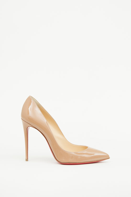 Christian Louboutin Beige Patent Kate Pump