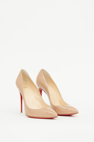 Christian Louboutin Beige Patent Kate Pump