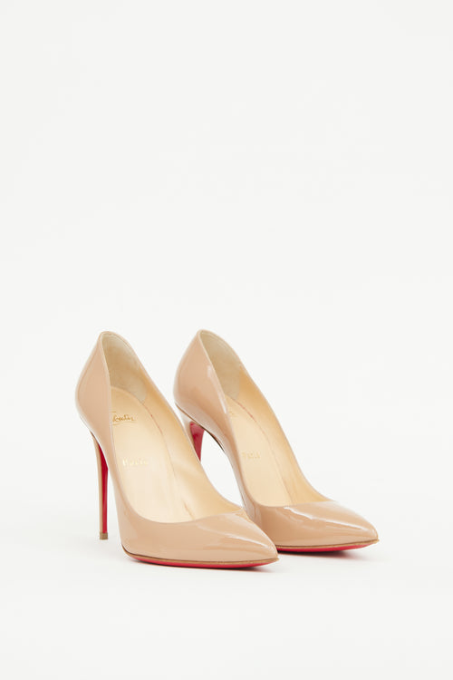 Christian Louboutin Beige Patent Kate Pump