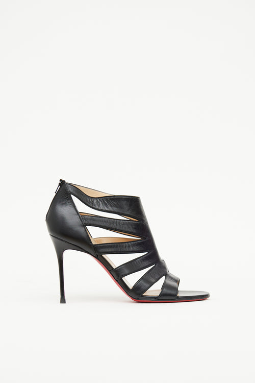 Leather Cutout Booties