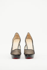 Black Mesh Platform Christian Louboutin