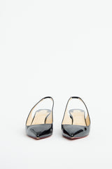 Christian Louboutin Black Patent Slingback Pump