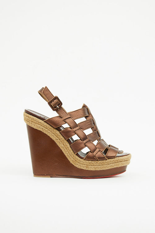 Caged Wedge Sandal
