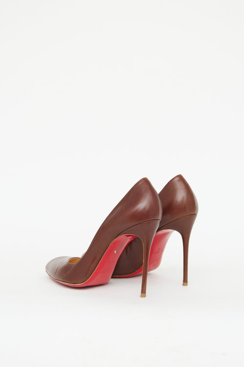 Christian Louboutin Brown Leather Pump