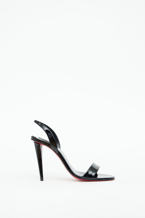 Christian Louboutin Black Patent Astrid 100 Pump