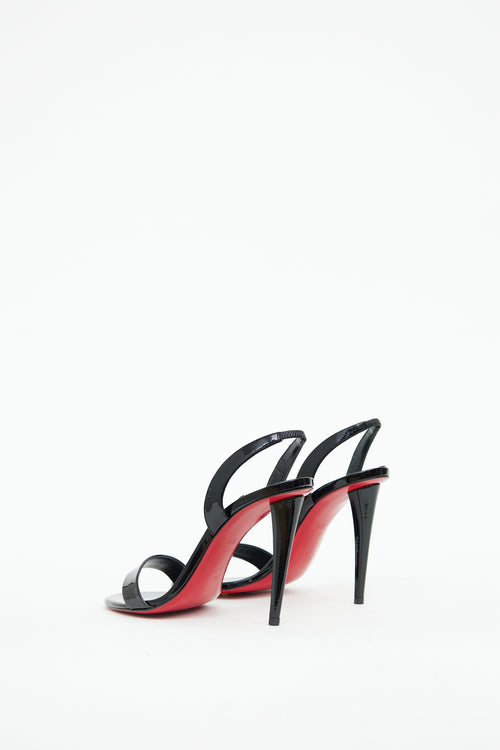 Christian Louboutin Black Patent Astrid 100 Pump